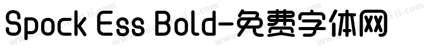 Spock Ess Bold字体转换